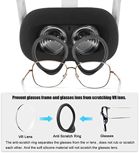 AMVR [גרסת Pro] עדשת טבעת אנטי-סחרור המגנה על משקפי קוצר ראייה מפני עדשת אוזניות VR תואמת את